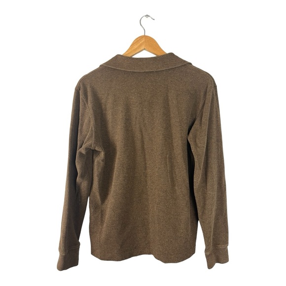 Polo by Ralph Lauren Estate Rib Brown Half Zip Sweater | Size Small - Picture 2 of 6